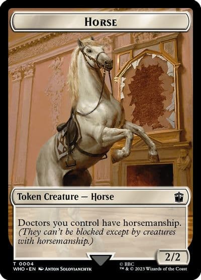 Horse Treasure 0028 Double Sided Token Universes Beyond: Doctor Who Magic card