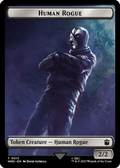 Human Rogue Beast Double Sided Token Universes Beyond: Doctor Who Magic card