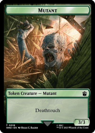 Mutant Alien Insect Double Sided Token Universes Beyond: Doctor Who Magic card