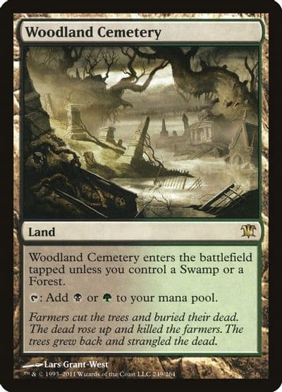 Woodland Cemetery Innistrad Magic card