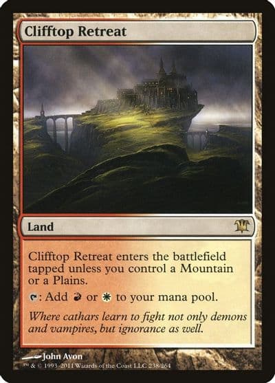 Clifftop Retreat Innistrad Magic card