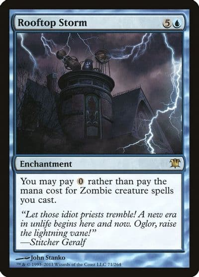 Rooftop Storm Innistrad Magic card