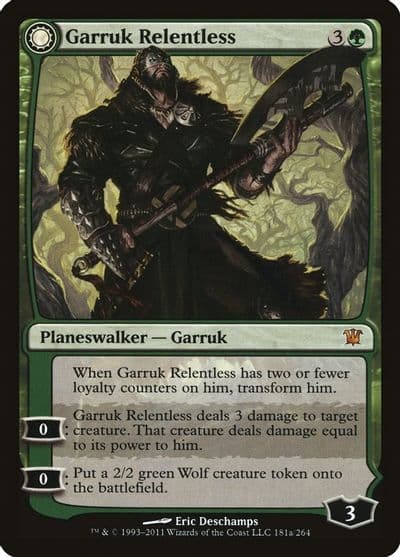 Garruk Relentless Innistrad Magic card
