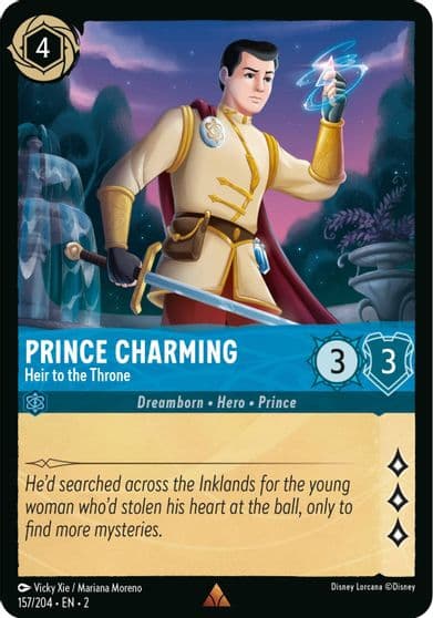Prince Charming Heir to the Throne Rise of the Floodborn Lorcana card