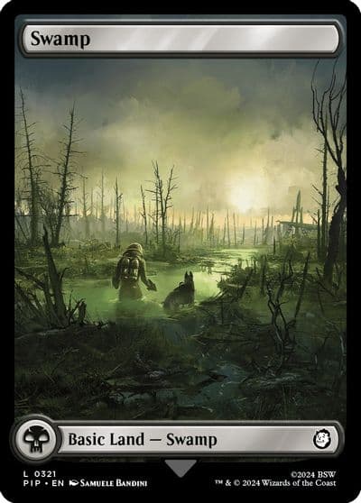 Swamp 0321 Universes Beyond: Fallout Magic card