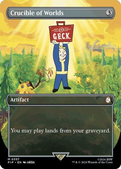 Crucible of Worlds Borderless Universes Beyond: Fallout Magic card