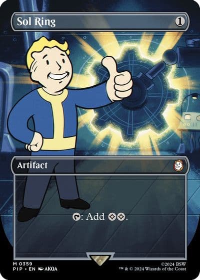 Sol Ring Borderless Universes Beyond: Fallout Magic card