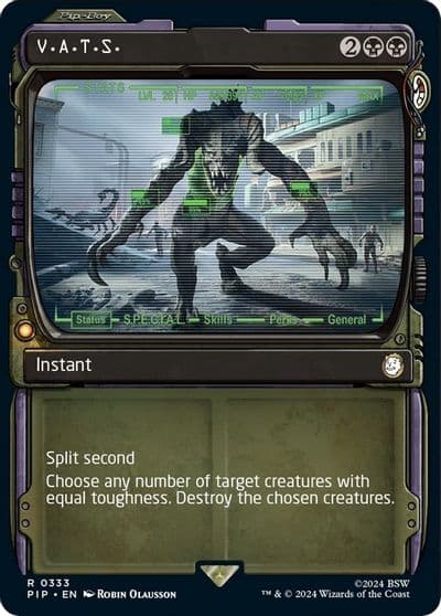 VATS Showcase Universes Beyond: Fallout Magic card