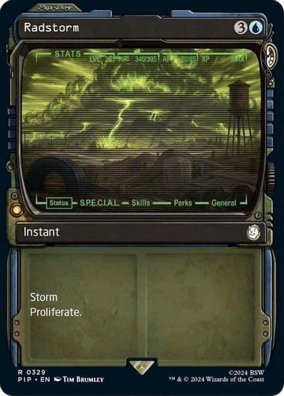 Radstorm Showcase Universes Beyond: Fallout Magic card