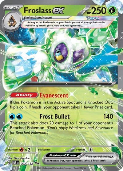 Froslass ex SV04: Paradox Rift Pokemon card