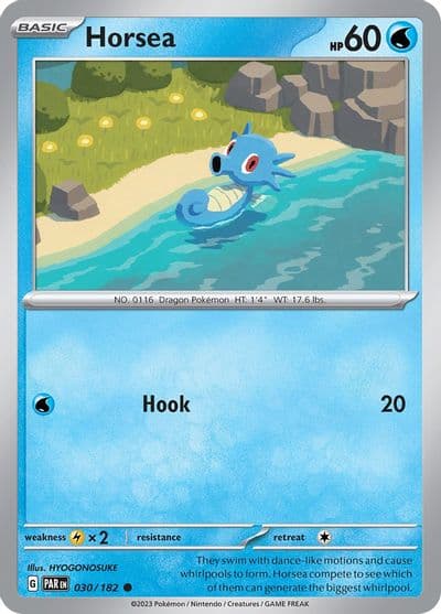Horsea SV04: Paradox Rift Pokemon card