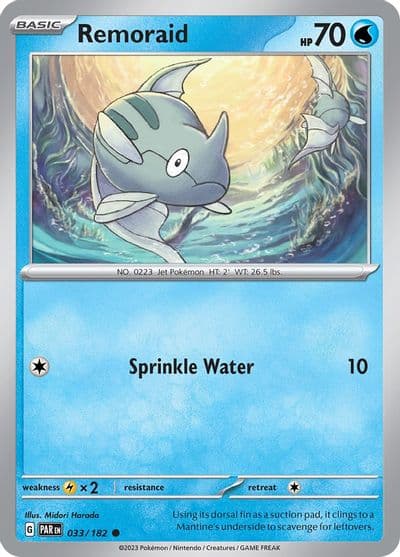 Remoraid SV04: Paradox Rift Pokemon card