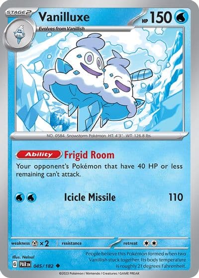 Vanilluxe SV04: Paradox Rift Pokemon card