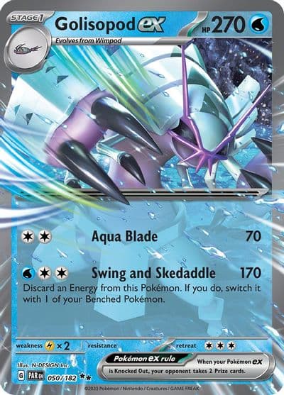 Golisopod ex SV04: Paradox Rift Pokemon card