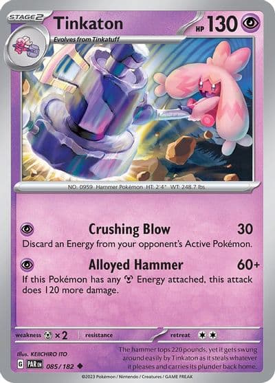 Tinkaton SV04: Paradox Rift Pokemon card