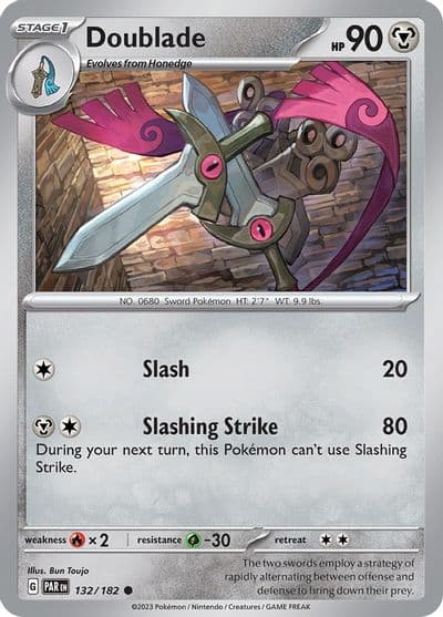 Doublade SV04: Paradox Rift Pokemon card