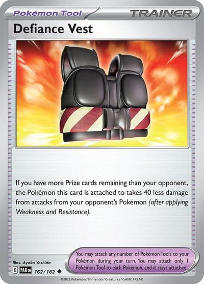 Defiance Vest SV04: Paradox Rift Pokemon card