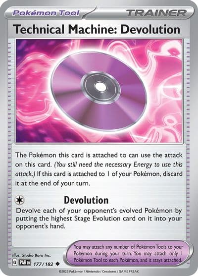 Technical Machine: Devolution SV04: Paradox Rift Pokemon card