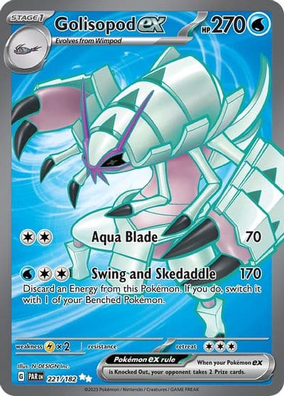 Golisopod ex SV04: Paradox Rift Pokemon card