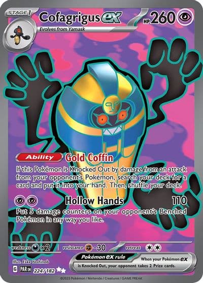 Cofagrigus ex SV04: Paradox Rift Pokemon card