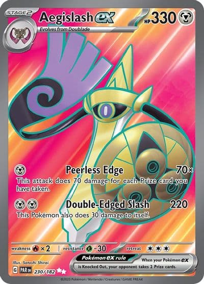 Aegislash ex SV04: Paradox Rift Pokemon card