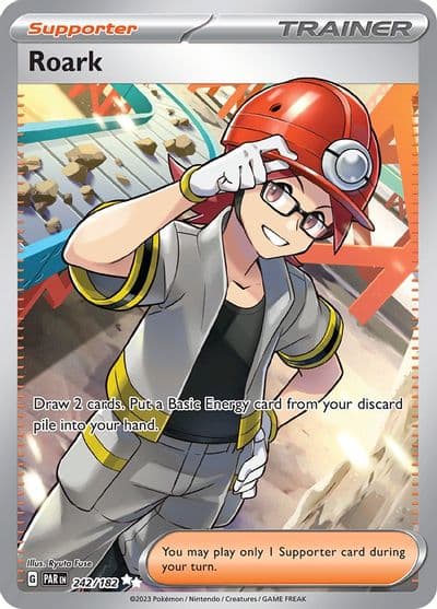 Roark SV04: Paradox Rift Pokemon card