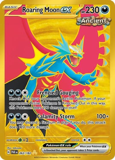 Roaring Moon ex SV04: Paradox Rift Pokemon card