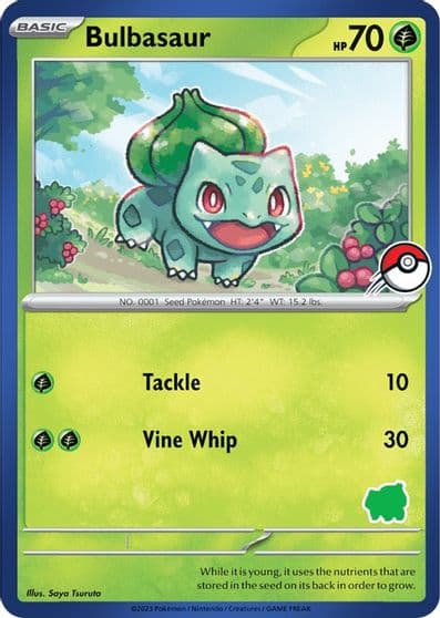 Bulbasaur (Blue Border) My First Battle Pokemon card