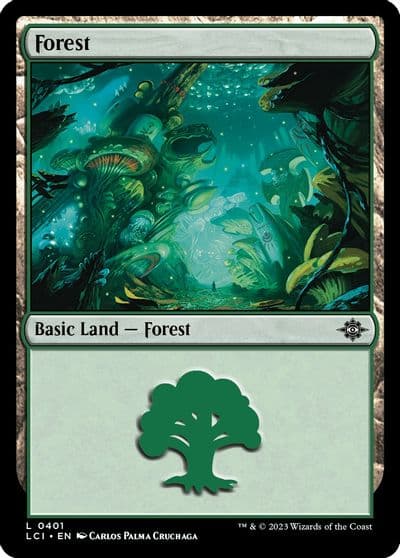 Forest 0401 The Lost Caverns of Ixalan Magic card