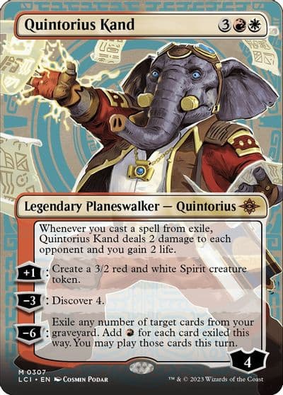 Quintorius Kand 0307 Borderless The Lost Caverns of Ixalan Magic card