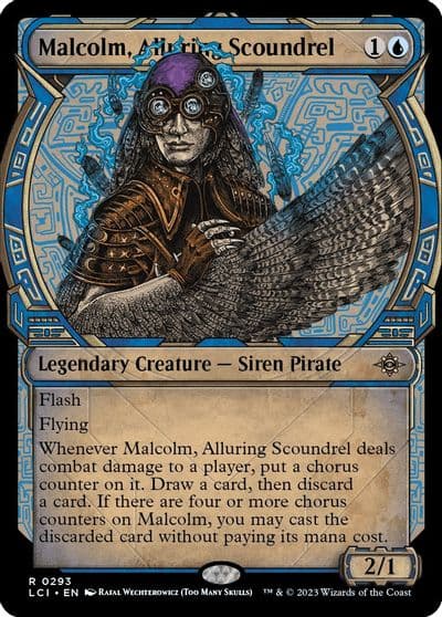 Malcolm Alluring Scoundrel Showcase The Lost Caverns of Ixalan Magic card