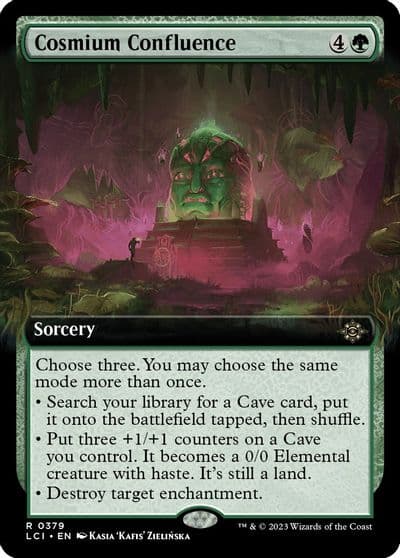 Cosmium Confluence Extended Art The Lost Caverns of Ixalan Magic card
