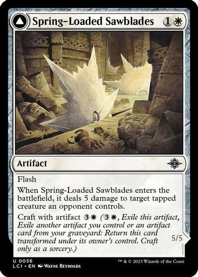 Spring Loaded Sawblades The Lost Caverns of Ixalan Magic card