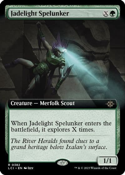 Jadelight Spelunker Extended Art The Lost Caverns of Ixalan Magic card