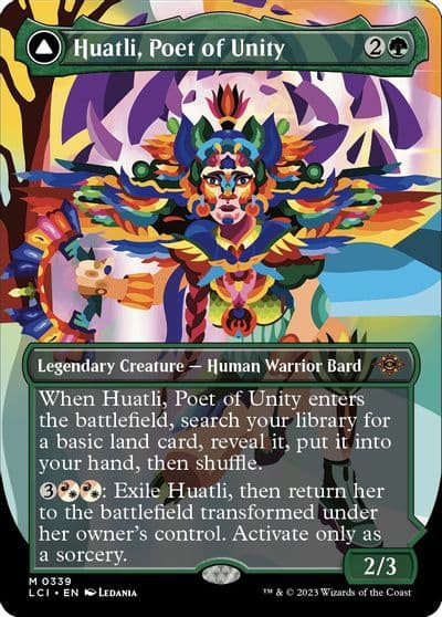 Huatli Poet of Unity Borderless The Lost Caverns of Ixalan Magic card