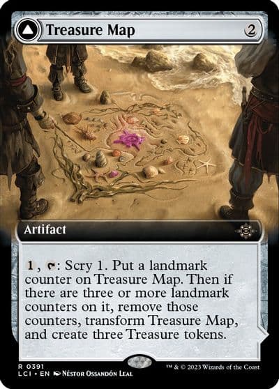 Treasure Map Extended Art The Lost Caverns of Ixalan Magic card