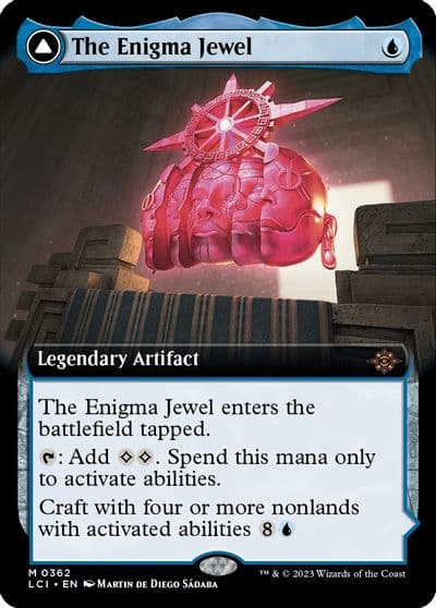 The Enigma Jewel Extended Art The Lost Caverns of Ixalan Magic card