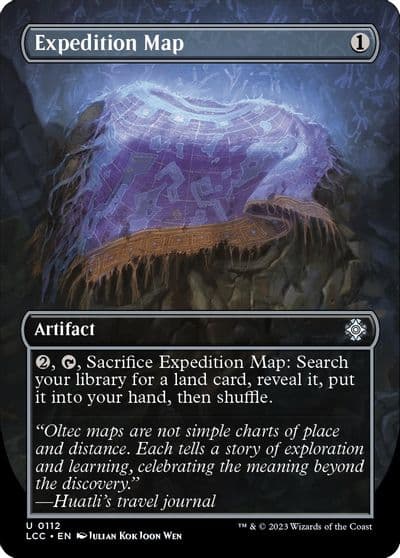 Expedition Map Borderless Commander: The Lost Caverns of Ixalan Magic card
