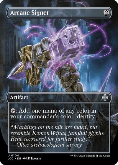 Arcane Signet Borderless Commander: The Lost Caverns of Ixalan Magic card