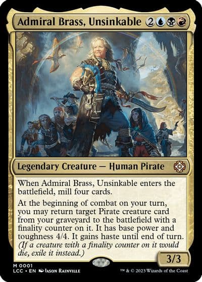 Admiral Brass Unsinkable Commander: The Lost Caverns of Ixalan Magic card
