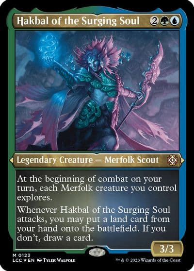 Hakbal of the Surging Soul Display Commander Thick Stock Commander: The Lost Caverns of Ixalan Magic card