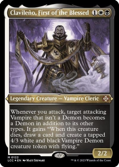 Clavileno First of the Blessed Display Commander Thick Stock Commander: The Lost Caverns of Ixalan Magic card