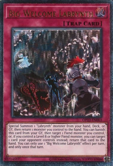Big Welcome Labrynth UTR OTS Tournament Pack 23 Yu-Gi-Oh! card