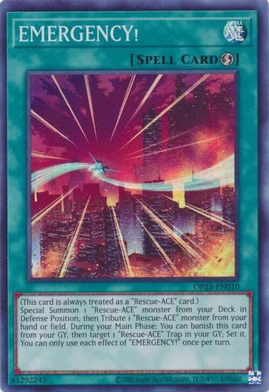 EMERGENCY OTS Tournament Pack 23 Yu-Gi-Oh! card