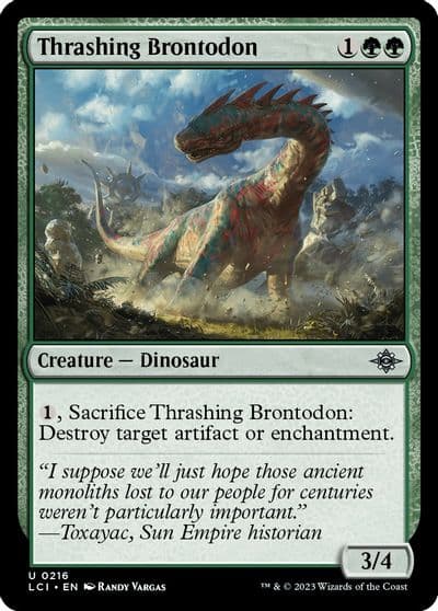 Thrashing Brontodon The Lost Caverns of Ixalan Magic card