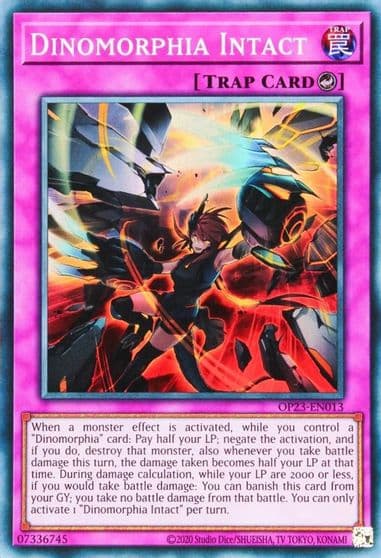 Dinomorphia Intact OTS Tournament Pack 23 Yu-Gi-Oh! card
