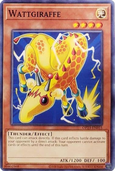 Wattgiraffe OTS Tournament Pack 23 Yu-Gi-Oh! card