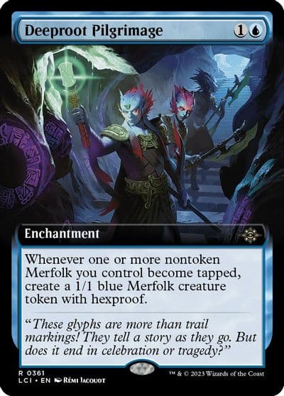 Deeproot Pilgrimage Extended Art The Lost Caverns of Ixalan Magic card