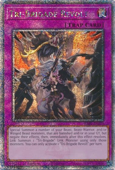 Tri Brigade Revolt Quarter Century Secret Rare 25th Anniversary Rarity Collection Yu-Gi-Oh! card