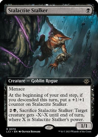 Stalactite Stalker Extended Art The Lost Caverns of Ixalan Magic card